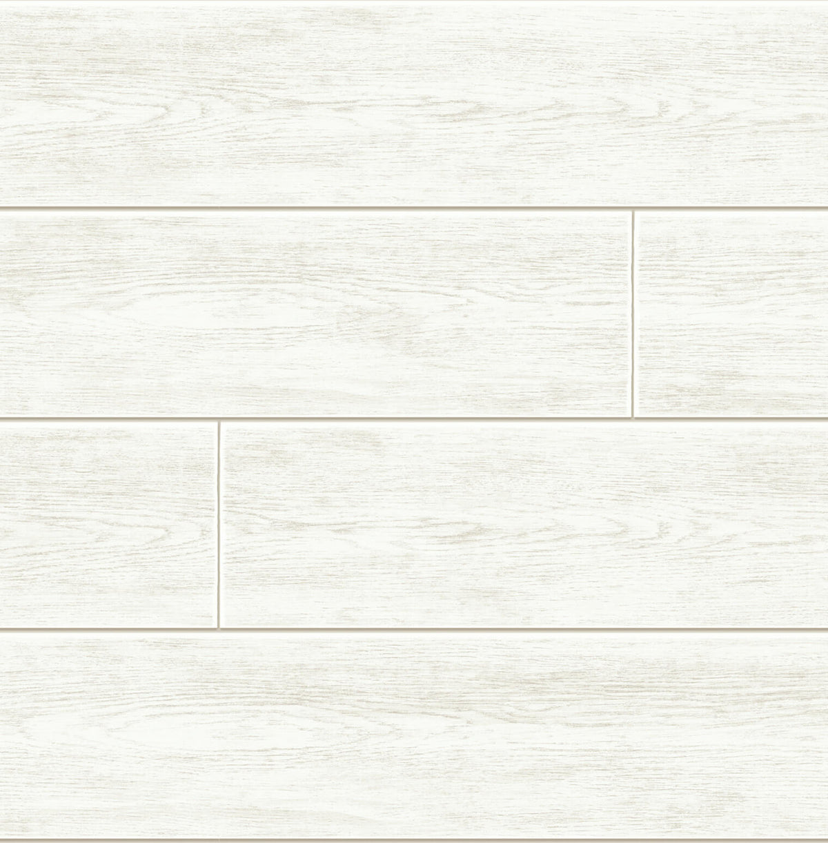 NextWall Farmhouse Shiplap Peel & Stick Wallpaper Sample - White