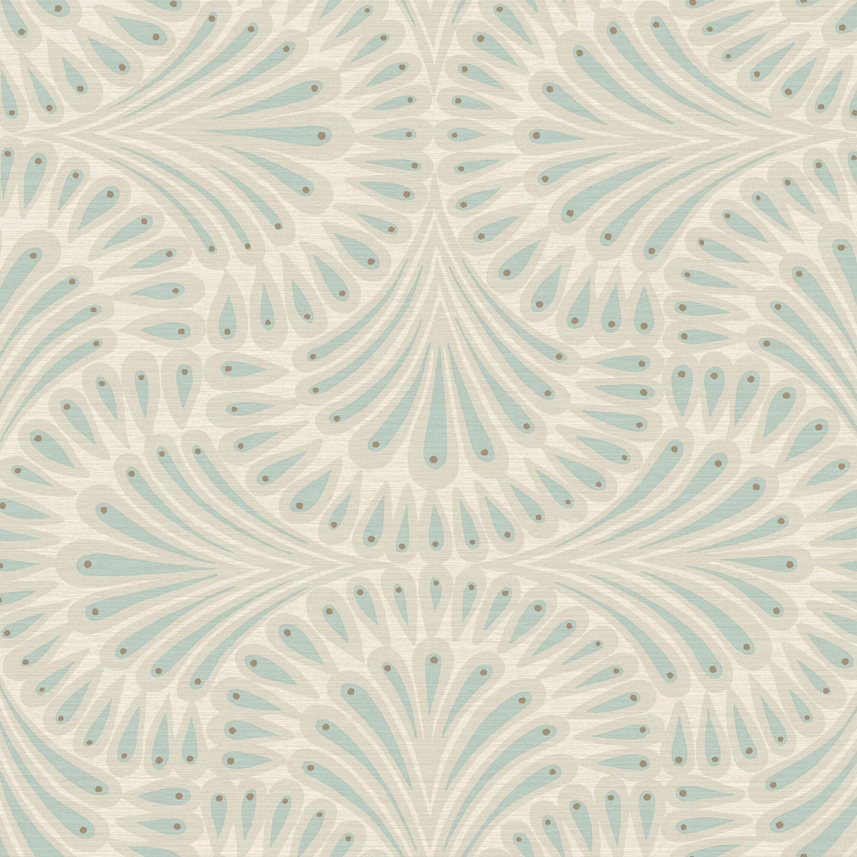 Antonina Vella Deco Cabaret Wallpaper - Beige & Blue