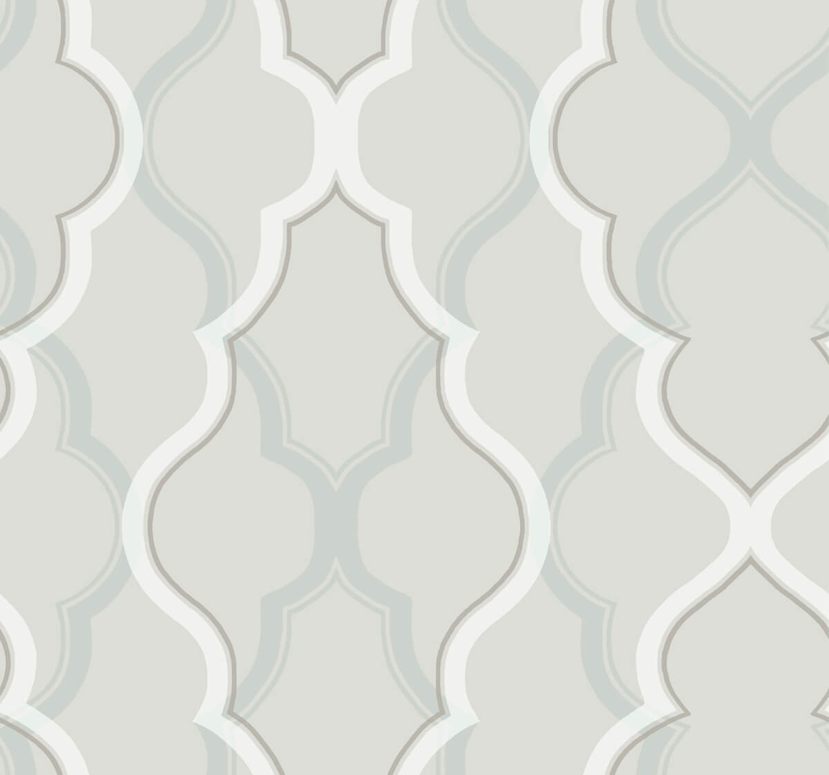 Candice Olson Modern Artisan Double Damask Wallpaper - Silver