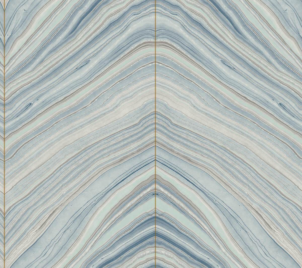 Candice Olson Modern Artisan Onyx Strata Wallpaper - Blue