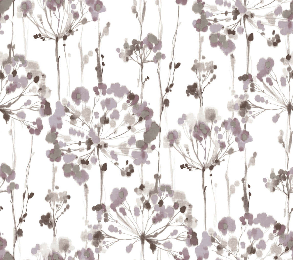 Candice Olson Modern Artisan Flourish Wallpaper - Purple