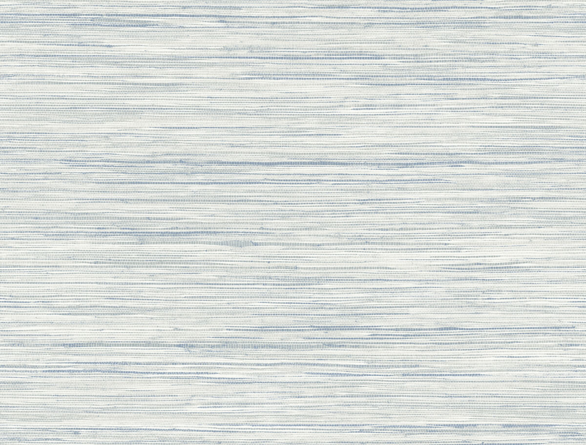 York Waters Edge Faux Bahiagrass Wallpaper - Blue