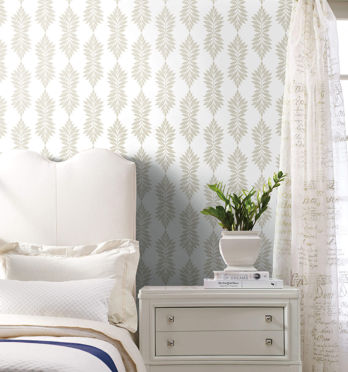 York Waters Edge Broadsands Botanica Wallpaper - Beige