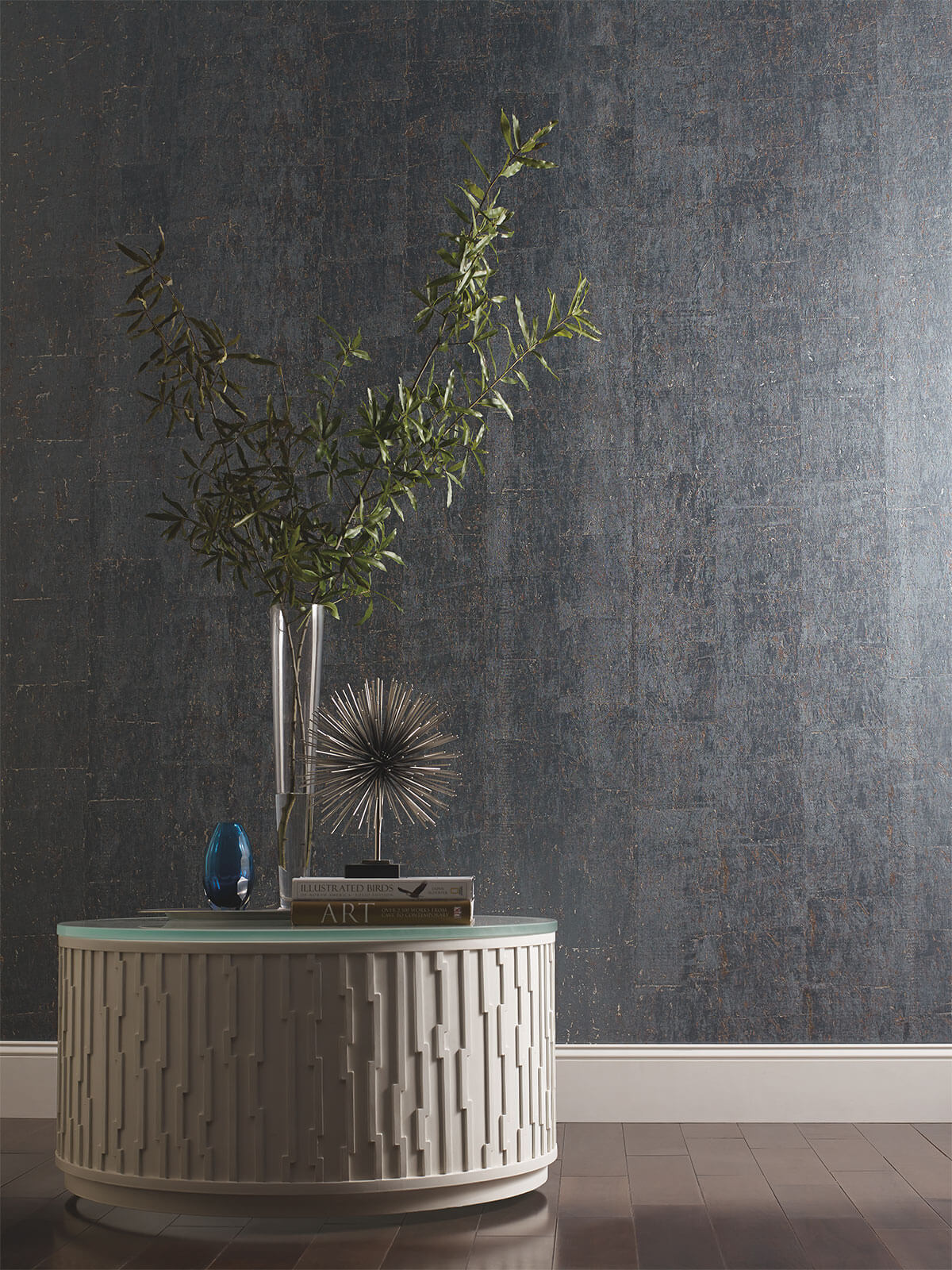 CZ2480 Candice Olson Cork Wallpaper Blue