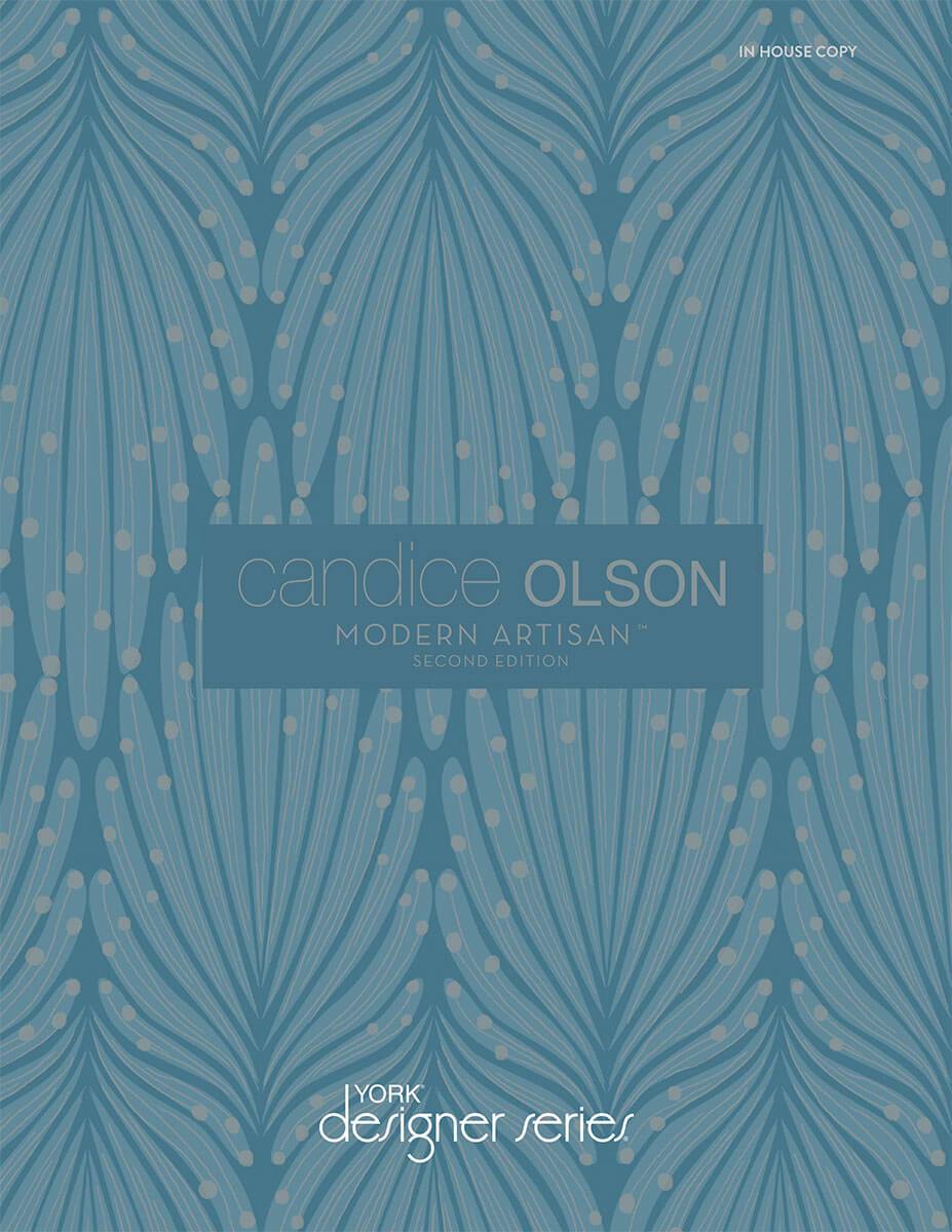 Candice Olson Modern Artisan II Onyx Strata Wallpaper - Blue