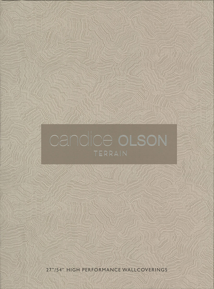 Candice Olson Terrain Aura Wallpaper - White & Silver