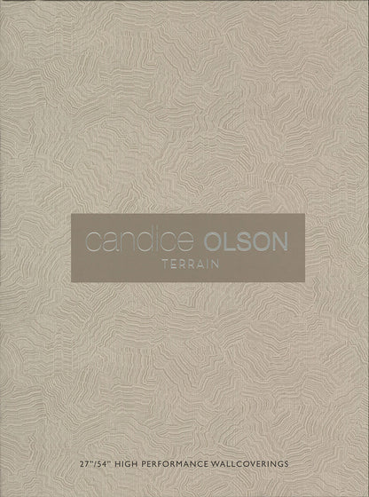 Candice Olson Terrain Aura Wallpaper - White & Silver