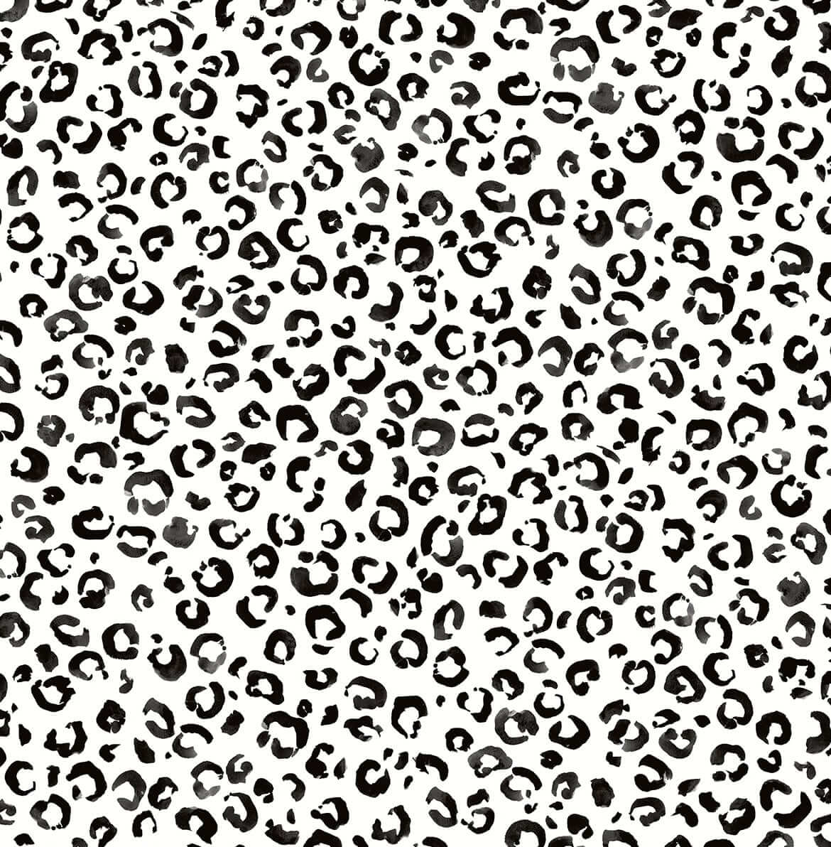 Daisy Bennett Classic Leopard Peel & Stick Wallpaper Sample - Black & White