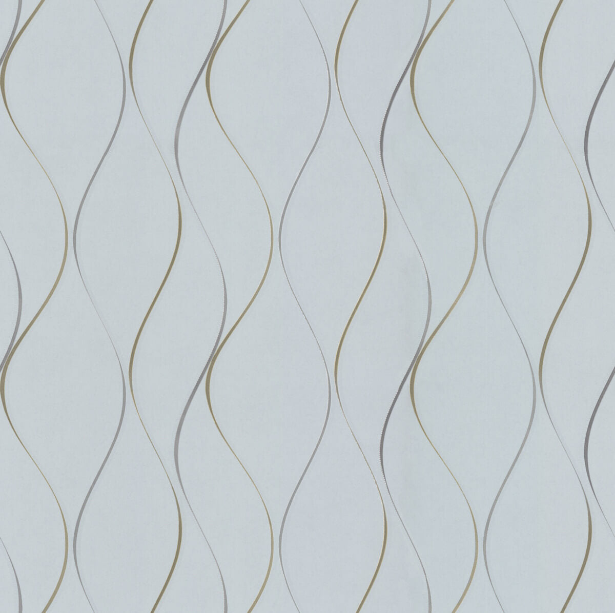 Antonina Vella Dazzling Dimensions Wavy Stripe Wallpaper - Light Blue