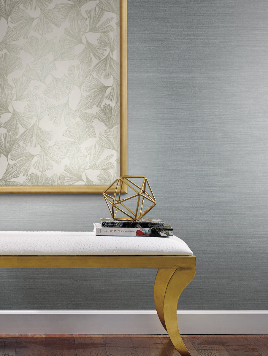 Antonina Vella Dazzling Dimensions Shining Sisal Wallpaper - Blue