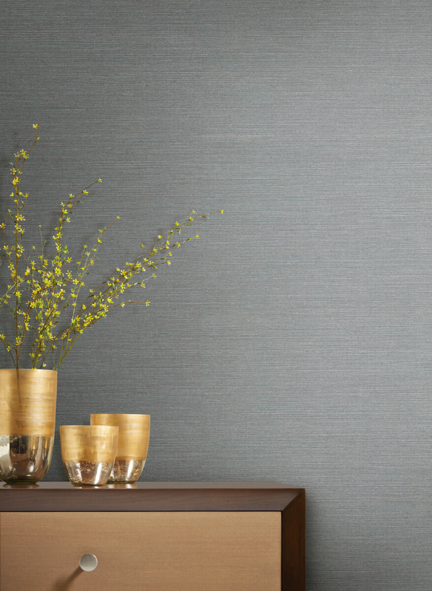 Antonina Vella Dazzling Dimensions Shining Sisal Wallpaper - Blue