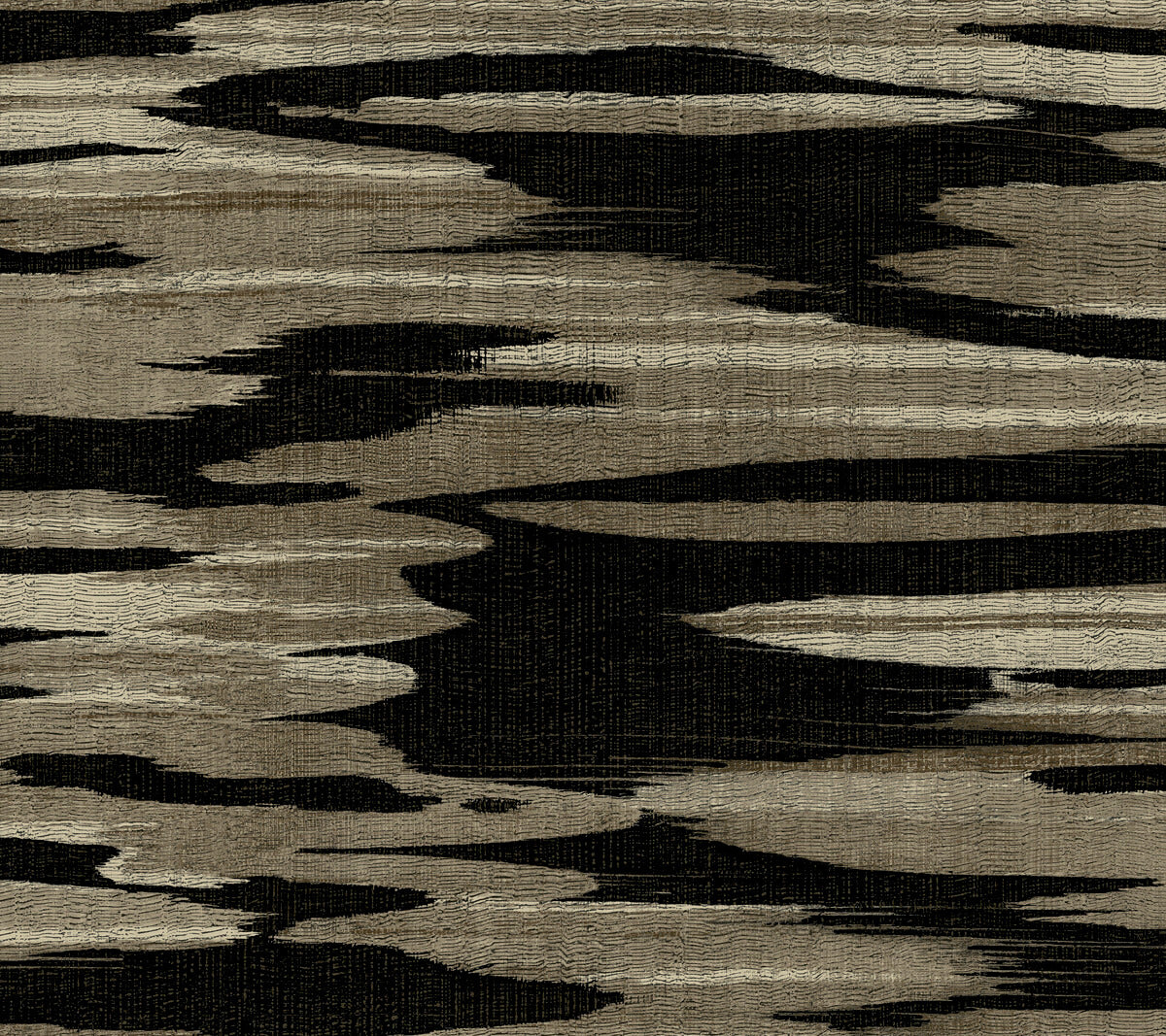 Antonina Vella Dazzling Dimensions Nimbus Wallpaper Sample - Black