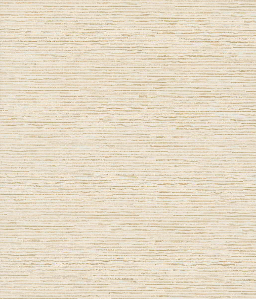 Antonina Vella Dazzling Dimensions Ribbon Bamboo Wallpaper - Cream & Gold