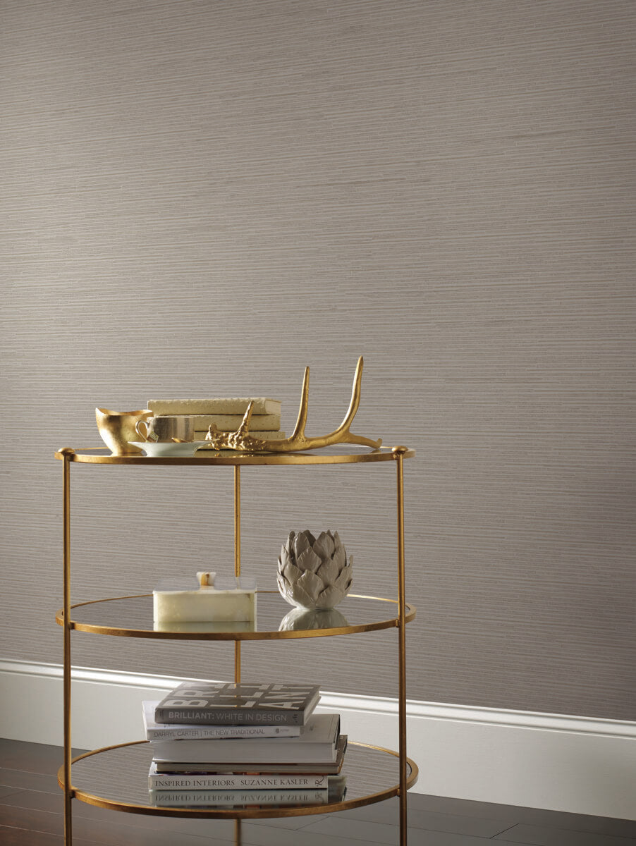 Antonina Vella Dazzling Dimensions Ribbon Bamboo Wallpaper - Taupe