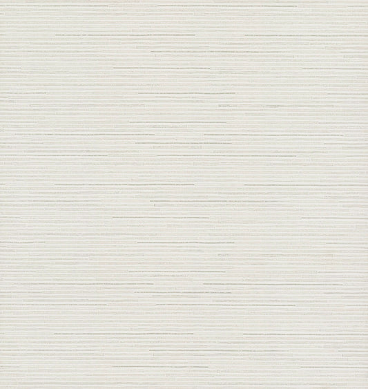 Antonina Vella Dazzling Dimensions Ribbon Bamboo Wallpaper - White Silver