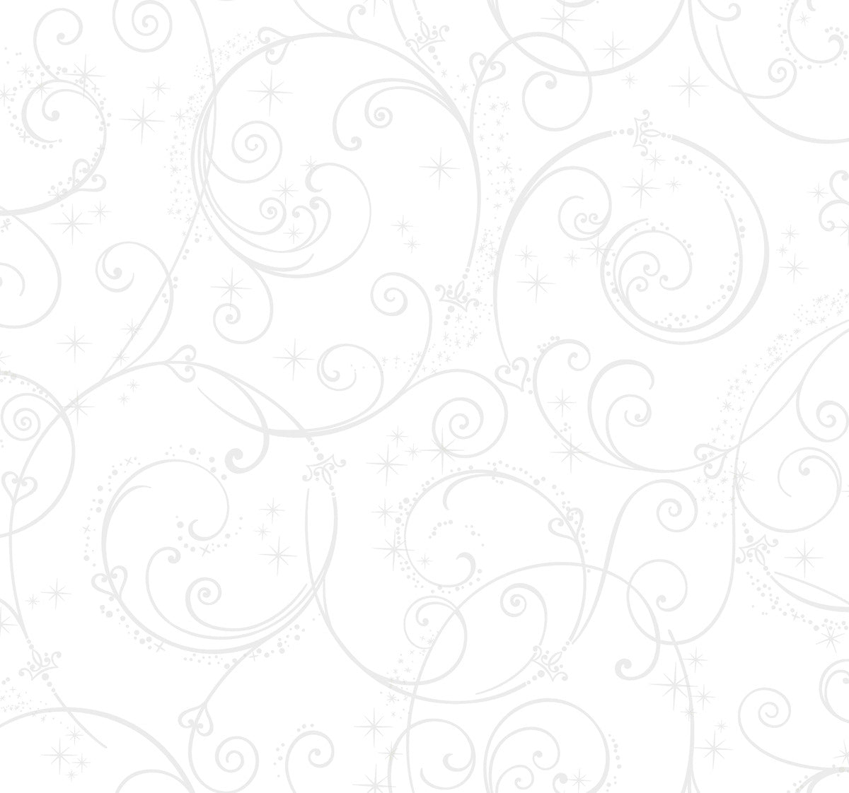 Disney Kids Vol. 4 Princess Perfect Scroll Wallpaper - White & Glitter