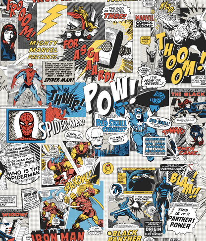 Marvel Comic Book Pow! Wallpaper - Multi Color