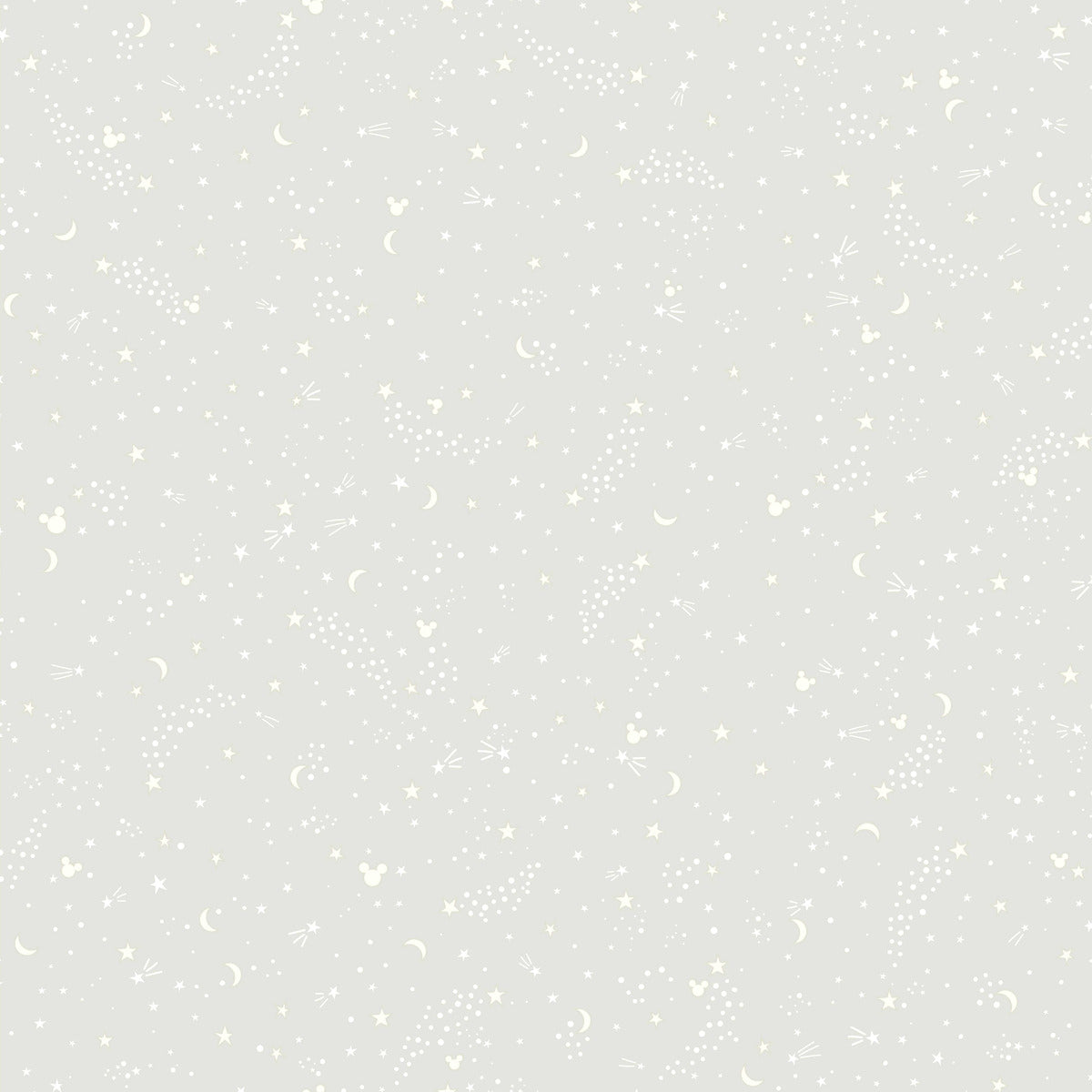 Disney Kids Vol. 4 Mickey Mouse Star Wallpaper Sample - Gray