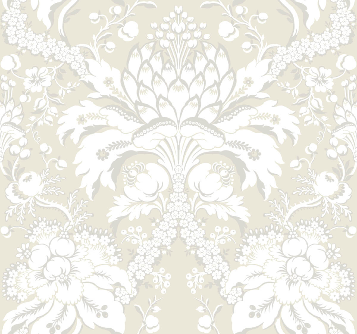 York Damask Resource Library French Artichoke Wallpaper - SAMPLE