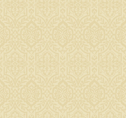 Damask Resource Library Cathedral Damask Wallpaper - Gold