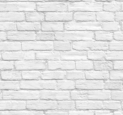 DuPont Vintage Brick High Performance Wallpaper - Arctic Grey