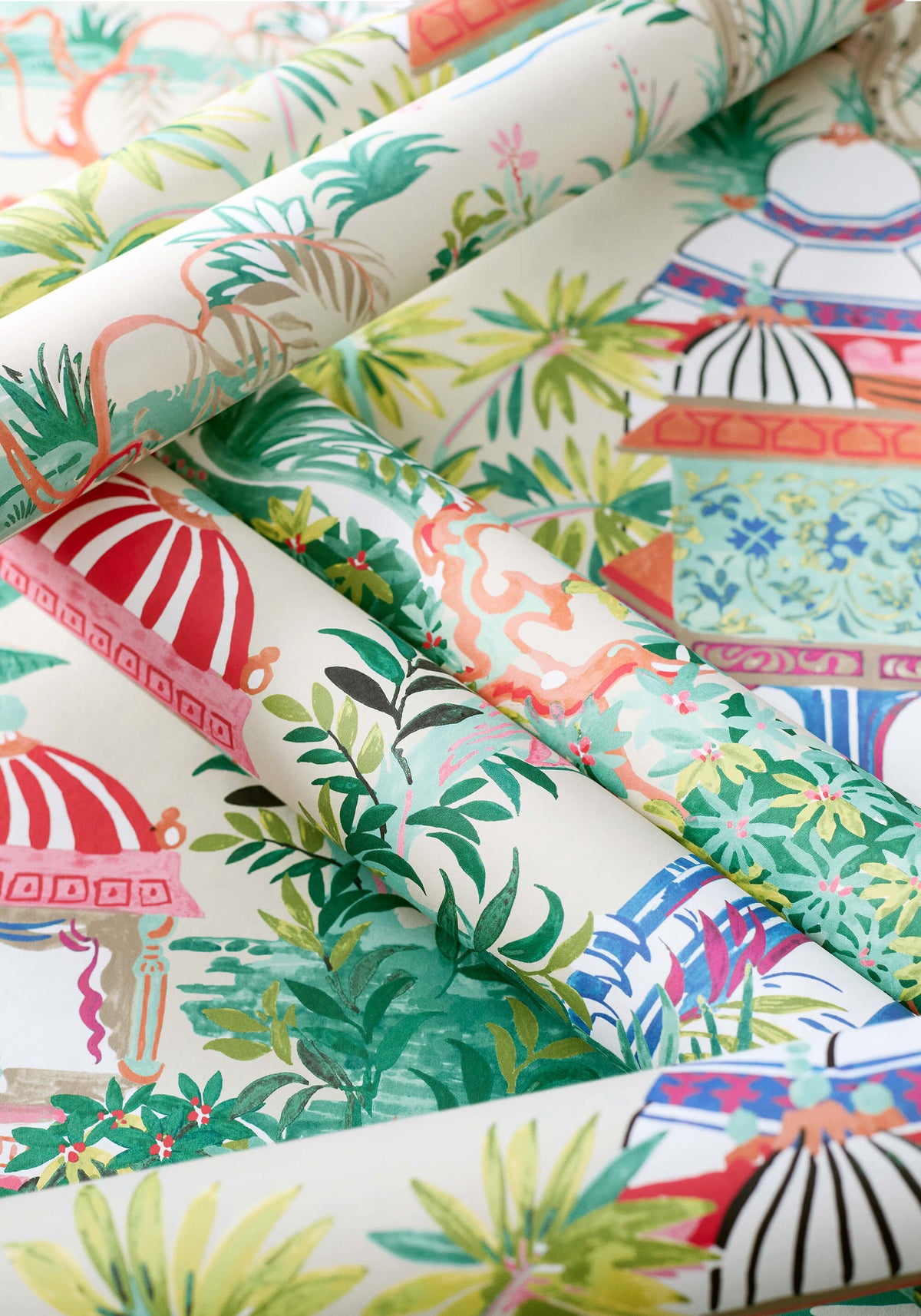 Thibaut Eden Mystic Garden Wallpaper Sample - Cream