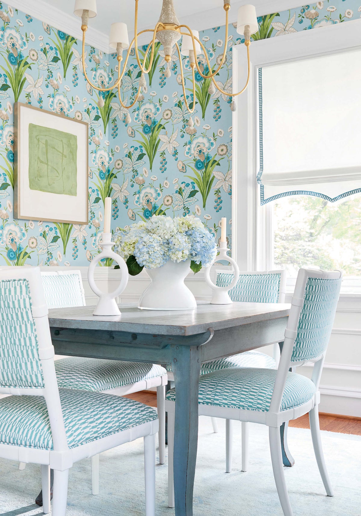 Thibaut Eden Pasadena Wallpaper - Spa Blue