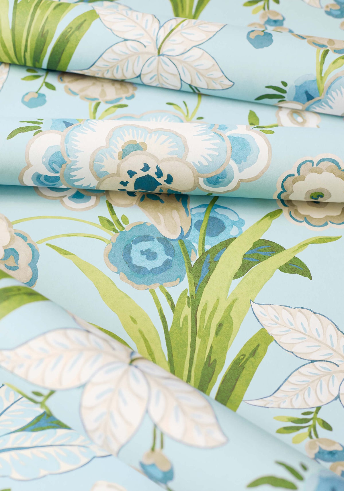 Thibaut Eden Pasadena Wallpaper - Spa Blue