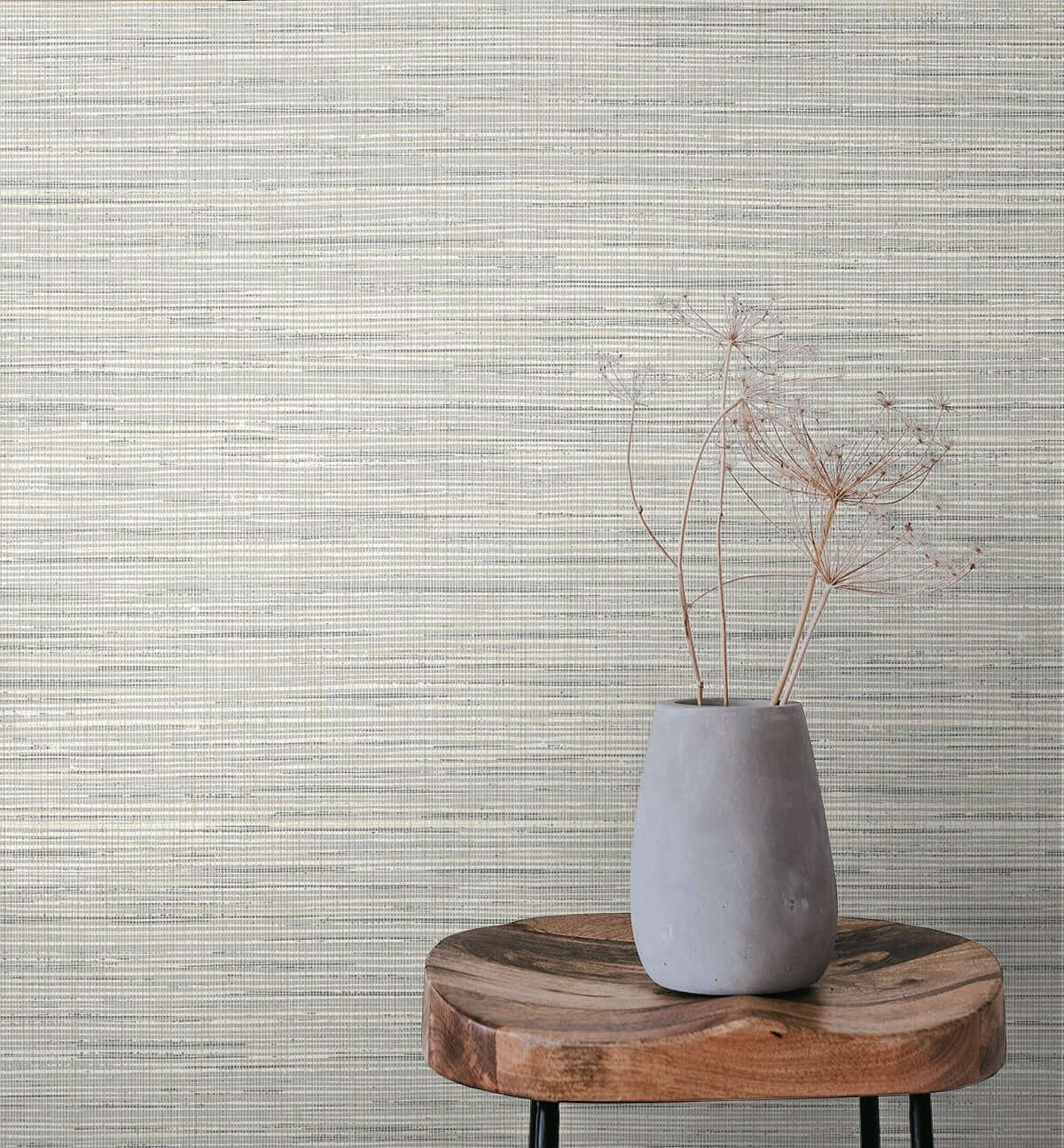 Seabrook Japandi Style Mei Wallpaper - Argos Grey