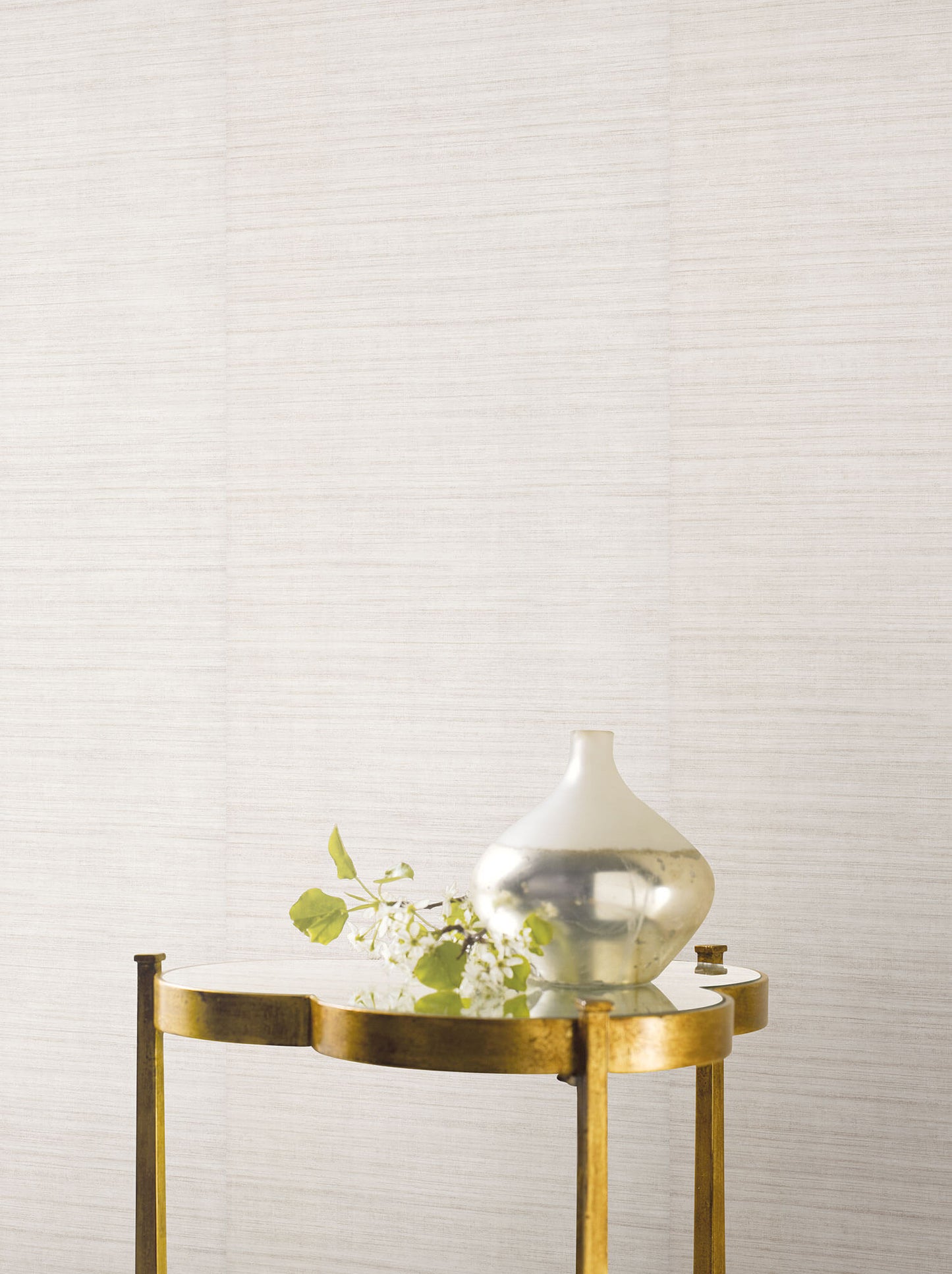 Ronald Redding 24 Karat Silk Elegance Wallpaper - Pearl