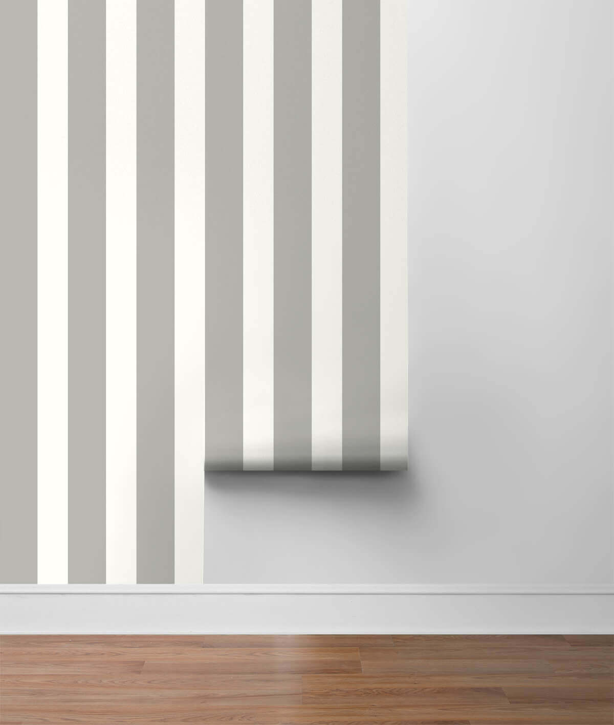Lillian August Designer Stripe Peel & Stick Wallpaper - Argos Grey