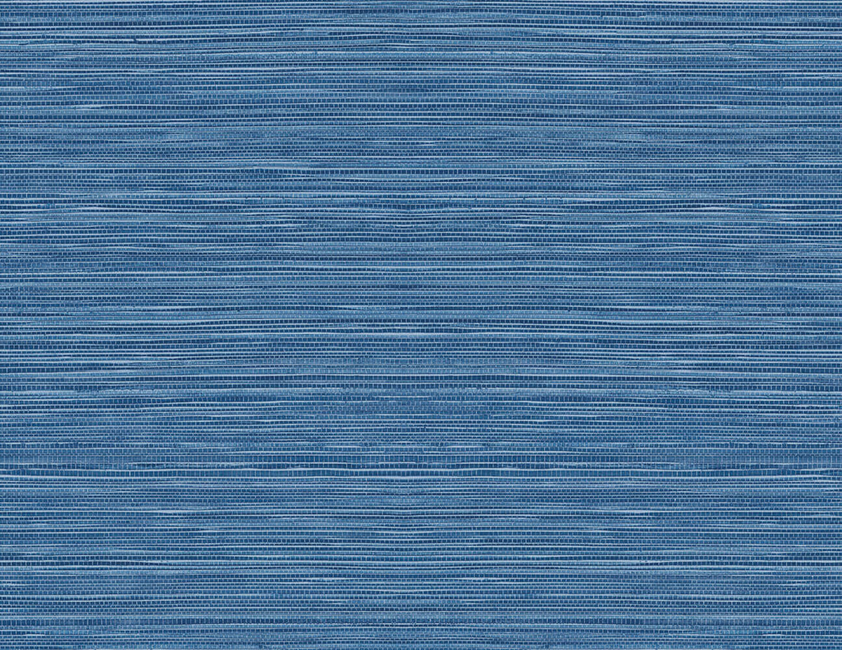 Lillian August Faux Grasscloth Peel & Stick Wallpaper - Blue