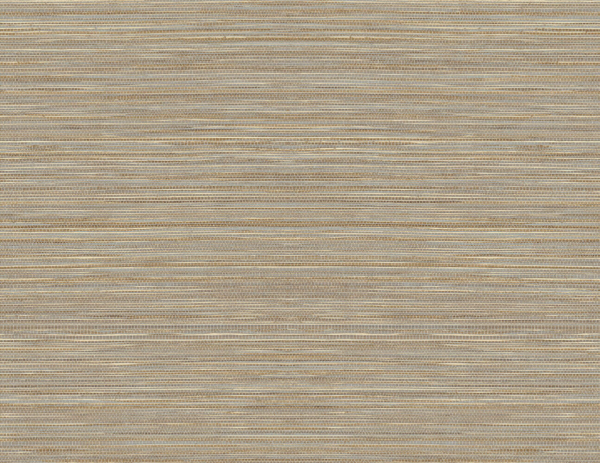 Lillian August Faux Grasscloth Peel & Stick Wallpaper Sample - Warm Silver