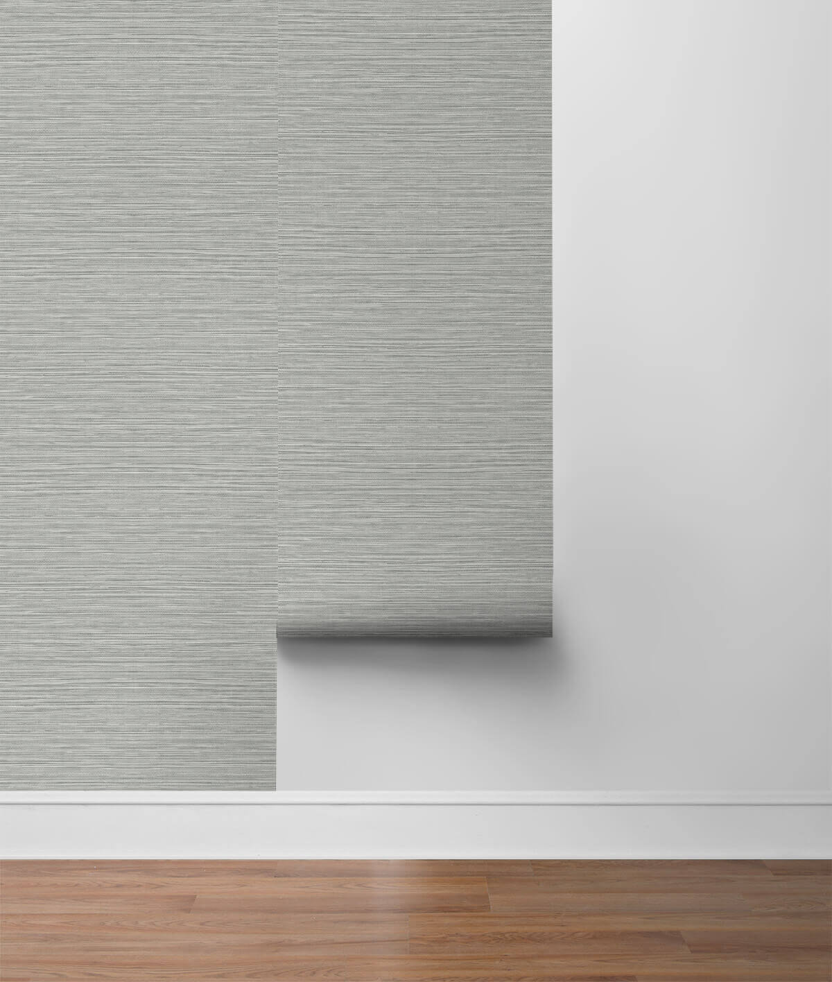 Lillian August Faux Grasscloth Peel & Stick Wallpaper - Gray