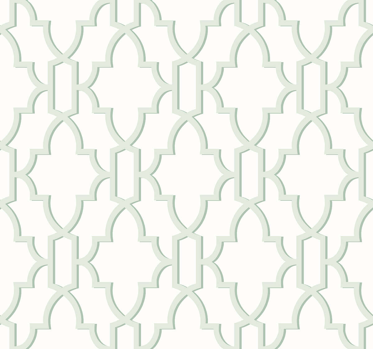 Lillian August Coastal Lattice Peel & Stick Wallpaper Sample - Seaglass