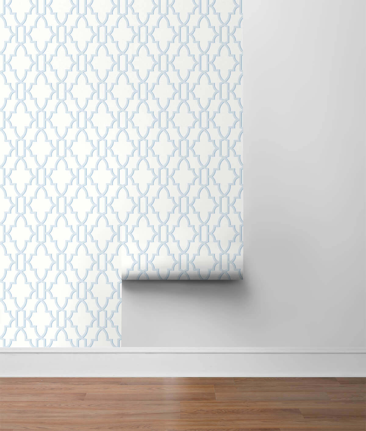 Lillian August Coastal Lattice Peel & Stick Wallpaper - Hampton Blue
