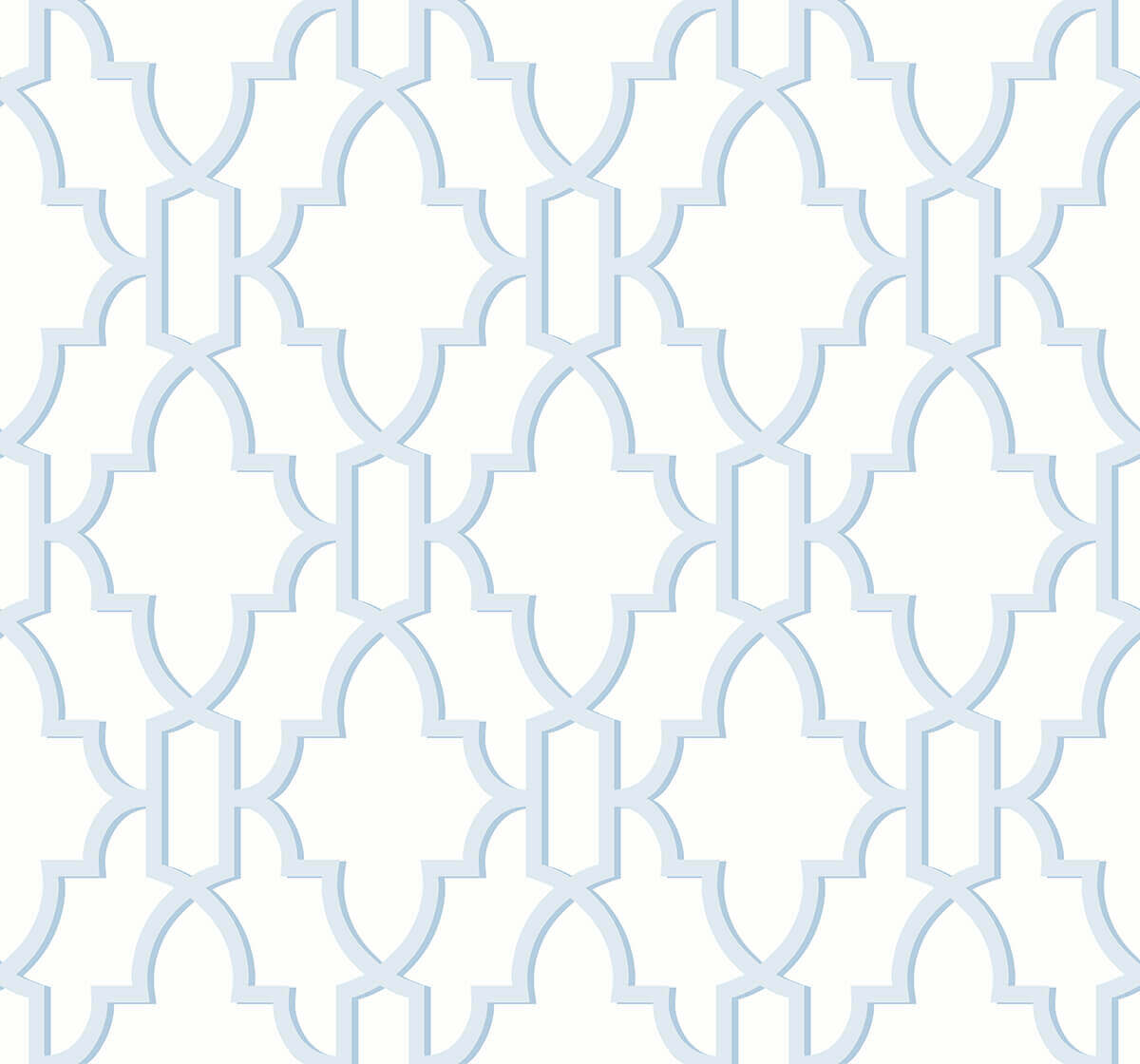 Lillian August Coastal Lattice Peel & Stick Wallpaper - Hampton Blue