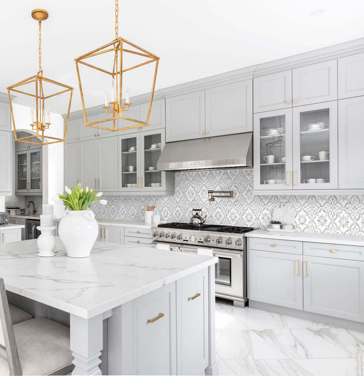Lillian August Porto Tile Peel & Stick Wallpaper - Harbor Mist