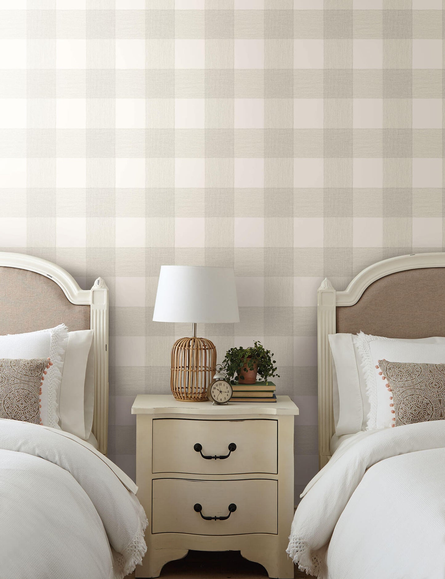 ME1524 Magnolia Home Common Thread Bedroom Wallpaper Fog Green