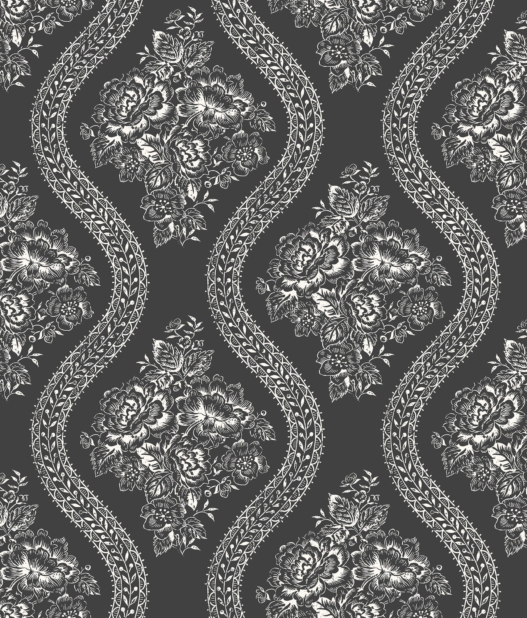 Black And White Fabric, Wallpaper and Home Decor