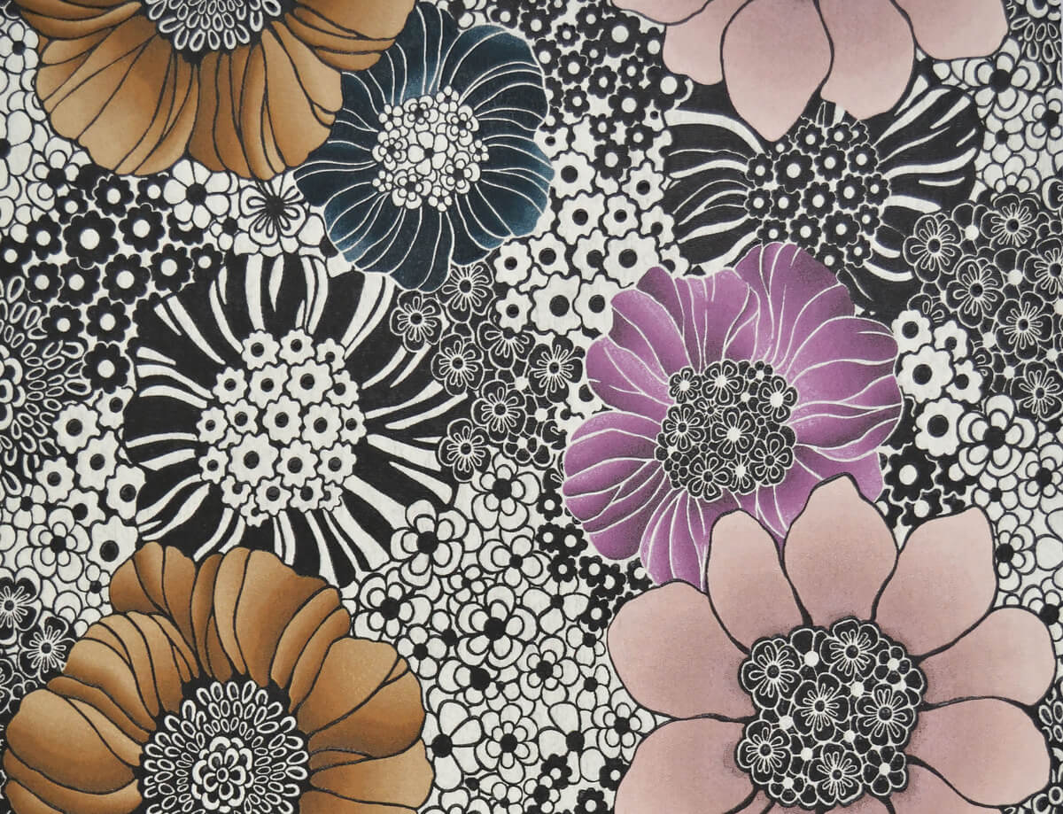 Multicolor Flower Wallpaper, For Home