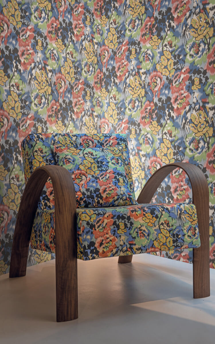 Missoni Home Flower Pot Wallpaper - Blue