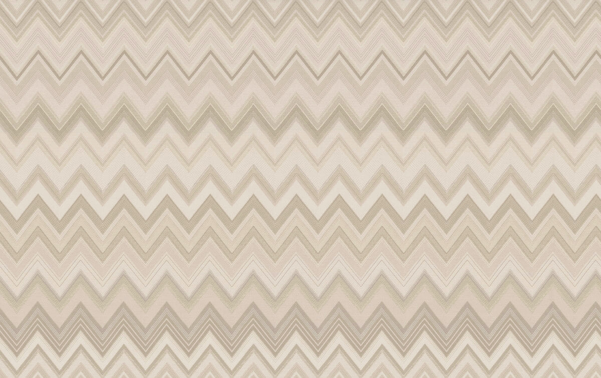 Missoni Home Happy Zig Zag Wallpaper Sample - Neutral
