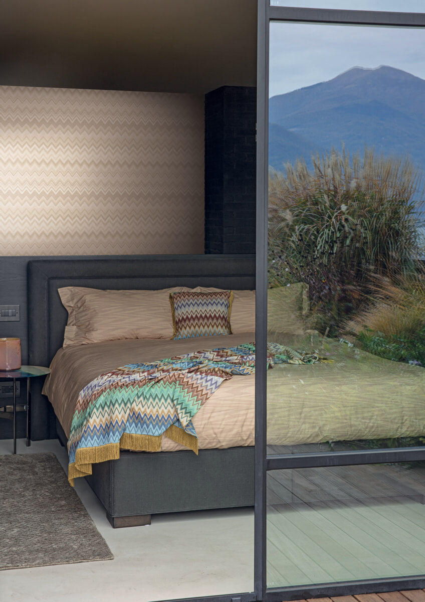 Missoni Home Happy Zig Zag Wallpaper Sample - Neutral