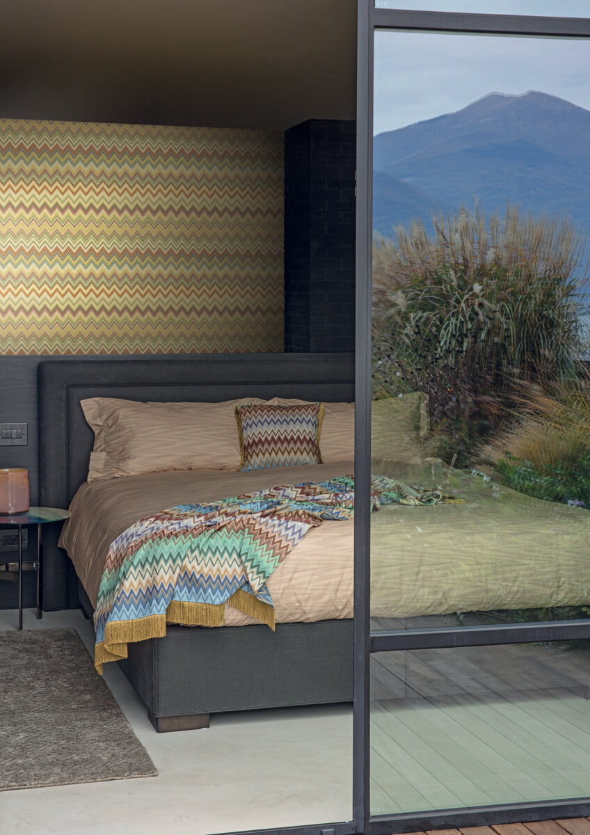 Missoni Home Happy Zig Zag Wallpaper - Gold