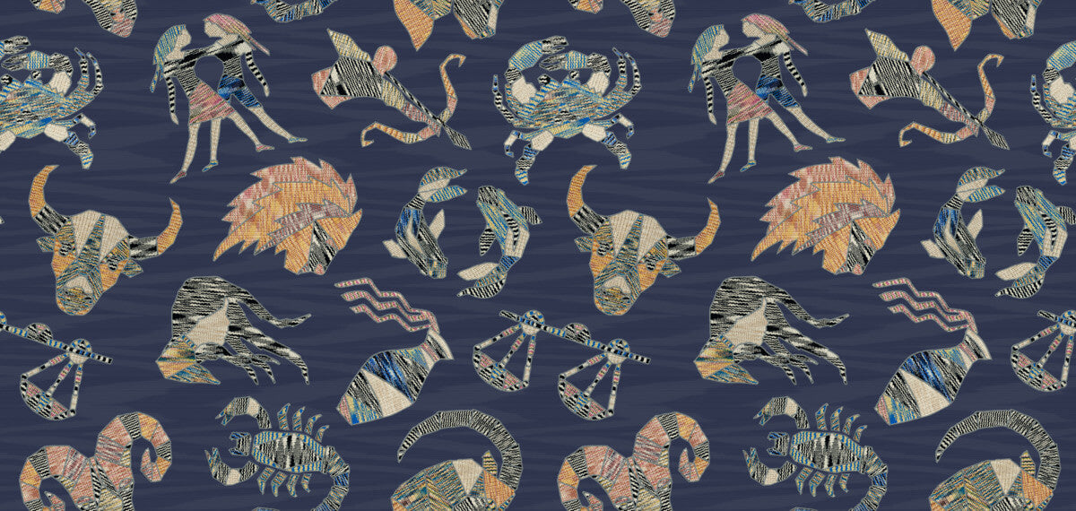 Missoni Home Constellations Wallpaper - Blue