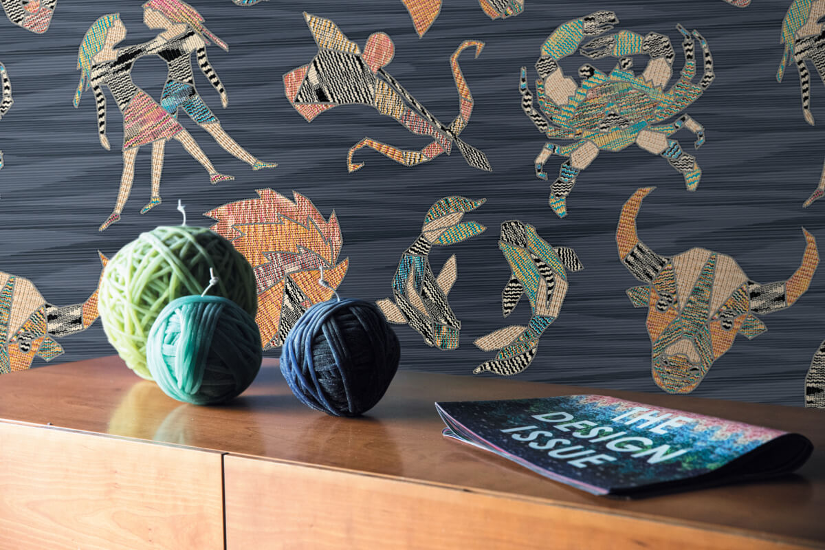 Missoni Home Constellations Wallpaper - Blue