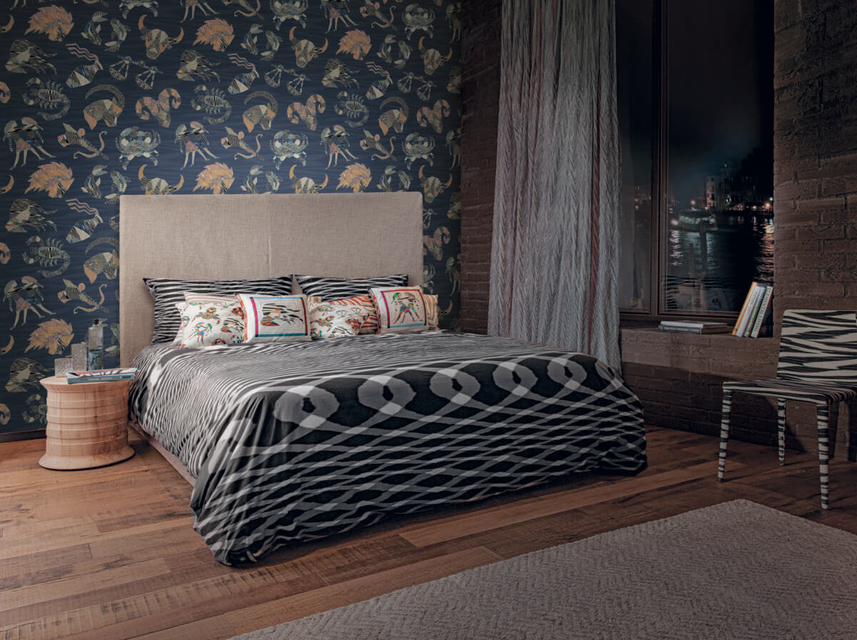 Missoni Home Constellations Wallpaper - Blue