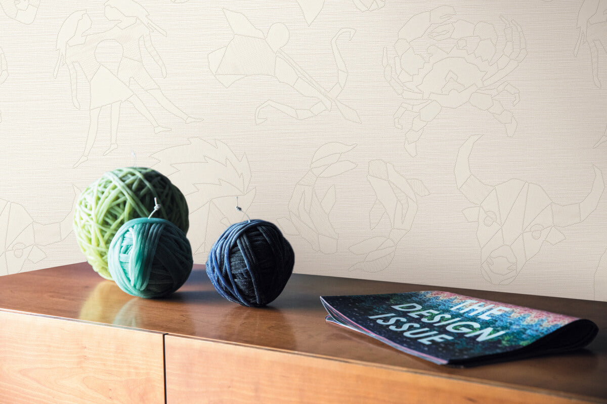 Missoni Home Constellations Wallpaper - White