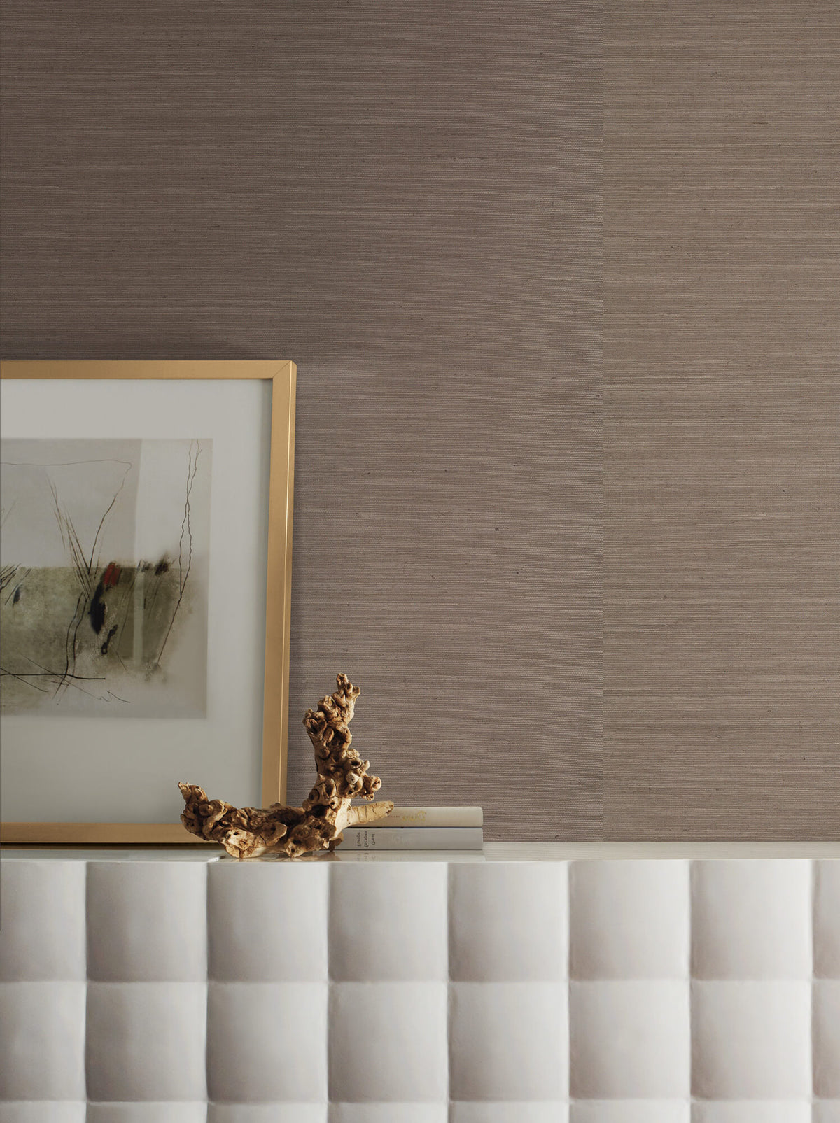 York Grasscloth Resource Library Sisal Wallpaper Sample - Brown